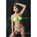 Hot sale!Beautiful floral applique swimsuit for girl